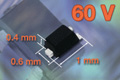 Vishay推出業(yè)界最小的60V功率MOSFET SiM400