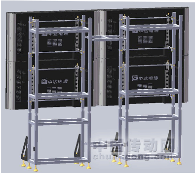 中達(dá)電通新型模塊化箱體及安裝的LCD液晶顯示單元