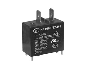 宏發(fā)電聲 小型大功率繼電器 HF160F