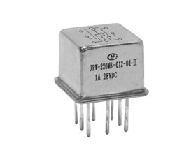 宏發(fā)電聲 TO-5兩組轉(zhuǎn)換觸點(diǎn)密封電磁繼電器 JRW-220MB