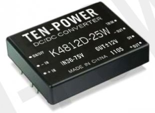 騰霄電子 25W寬壓2比1輸入12V轉(zhuǎn)正負15V穩(wěn)壓模塊DC-DC