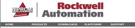 Hiprom被吞并后，公司網(wǎng)站頂部Logo右側(cè)添上更大字體的Rockwell Automation