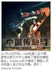 ABB機器人在芬蘭藝術(shù)中心上演現(xiàn)代舞