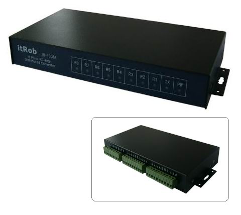 異特路 IR-1308A:工業(yè)級(jí)8口RS-485隔離分配器（主從隔離）